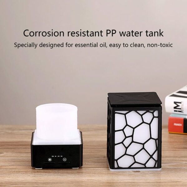 Humidifier , Essential Oil Diffuser Water Cube Air Freshener with LED Night Light