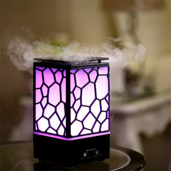 Humidifier , Essential Oil Diffuser Water Cube Air Freshener with LED Night Light