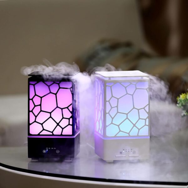 Humidifier , Essential Oil Diffuser Water Cube Air Freshener with LED Night Light
