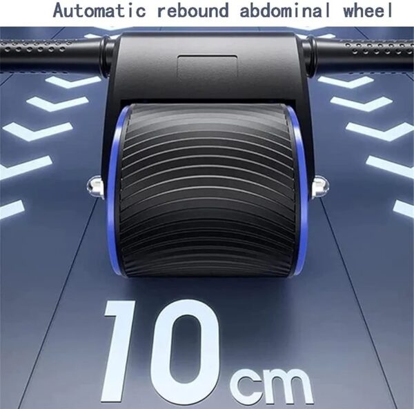 2in1 Push-up Flat Support Automatic Rebound Abdominal Wheel Abs Workout Bodybuilding Rebounder Muscle Trainer Fitness Equipment