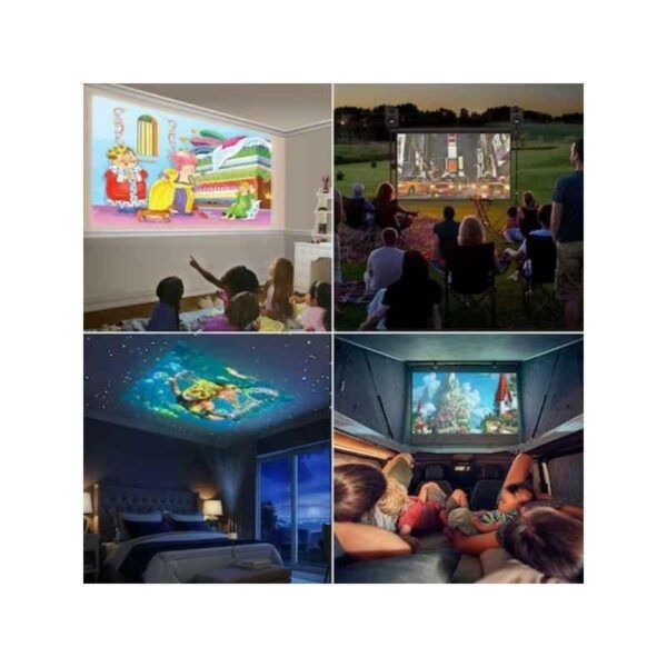 Mini Home Theater LED Portable Projector with Remote Control