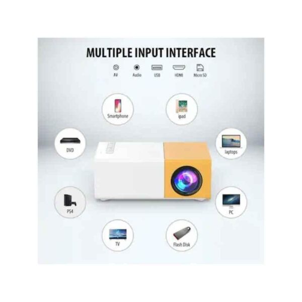 Mini Home Theater LED Portable Projector with Remote Control