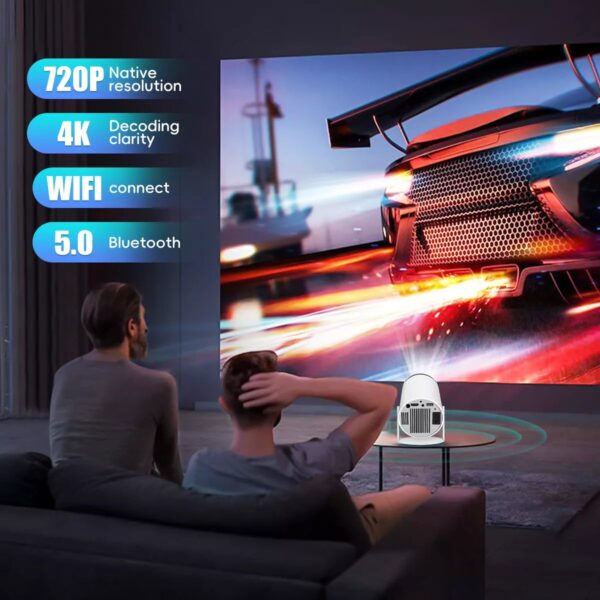 4K Mini Projector 5000 Lumen LED 1080P WiFi Bluetooth with Android 11 Ultra HD Portable Home Theater