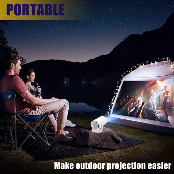 4K Mini Projector 5000 Lumen LED 1080P WiFi Bluetooth with Android 11 Ultra HD Portable Home Theater