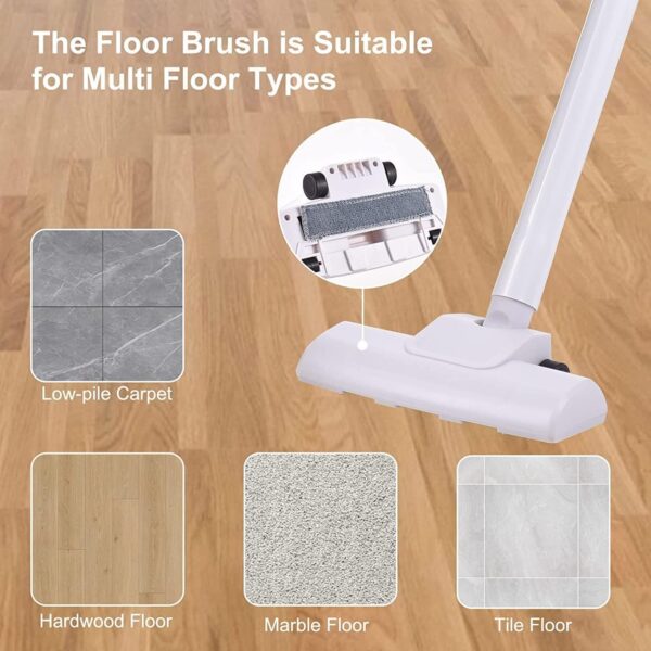 Multifunction Lightweight Handheld Stick Cleaner, Cordless 8500Pa 150W Rechargeable Vacuum Cleaner for Hard Floor, Carpet, Pet Hair, Home, Office, Car Cleaning