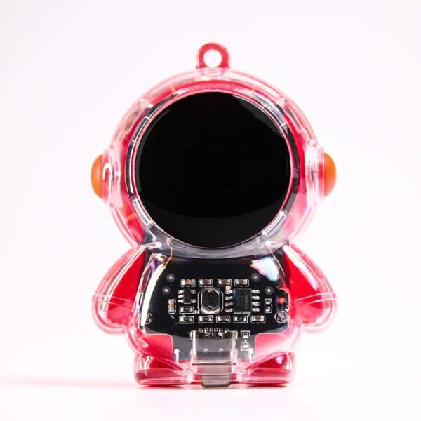 1500mAh Mini Astronaut Keychain Power Bank Digital Display Spaceman Emergency Ultralight Waterproof for Camping Travel